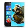 Дизайнерский пластиковый чехол для Microsoft Lumia 435 Ледниковый период