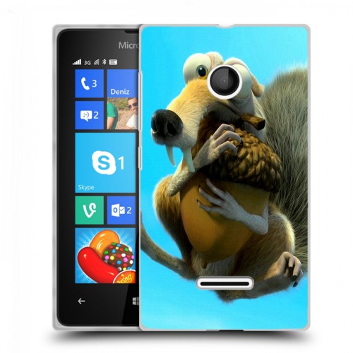 Дизайнерский пластиковый чехол для Microsoft Lumia 435 Ледниковый период