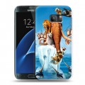 Дизайнерский силиконовый с усиленными углами чехол для Samsung Galaxy S7 Ледниковый период