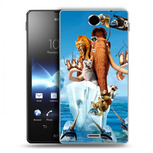 Дизайнерский пластиковый чехол для Sony Xperia TX Ледниковый период