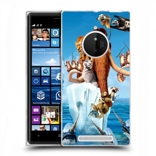 Дизайнерский пластиковый чехол для Nokia Lumia 830 Ледниковый период