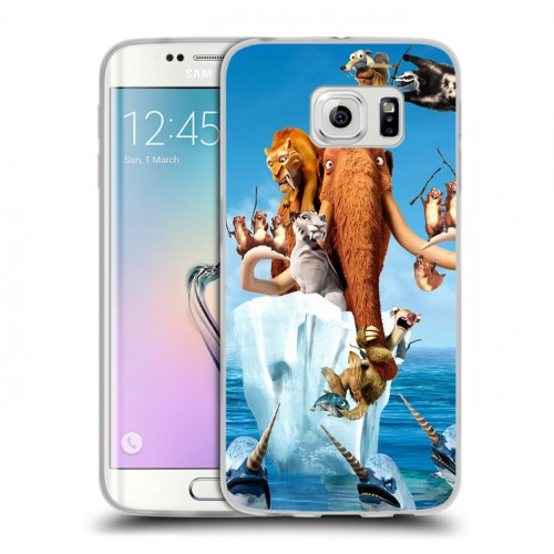 Дизайнерский пластиковый чехол для Samsung Galaxy S6 Edge Ледниковый период