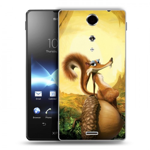 Дизайнерский пластиковый чехол для Sony Xperia TX Ледниковый период