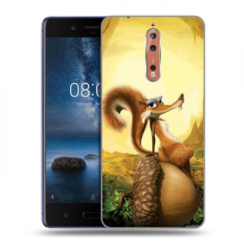 Дизайнерский пластиковый чехол для Nokia 8 Ледниковый период