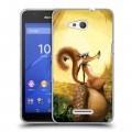 Дизайнерский пластиковый чехол для Sony Xperia E4g Ледниковый период