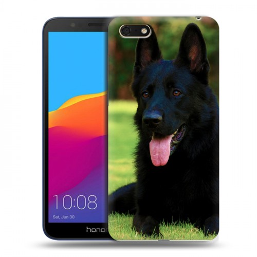 Дизайнерский пластиковый чехол для Huawei Honor 7A Собаки