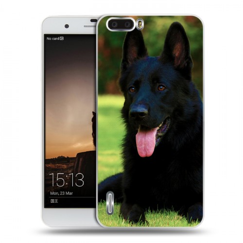 Дизайнерский силиконовый чехол для Huawei Honor 6 Plus Собаки