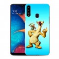 Дизайнерский пластиковый чехол для Samsung Galaxy A20s Ледниковый период