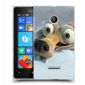 Дизайнерский пластиковый чехол для Microsoft Lumia 435 Ледниковый период