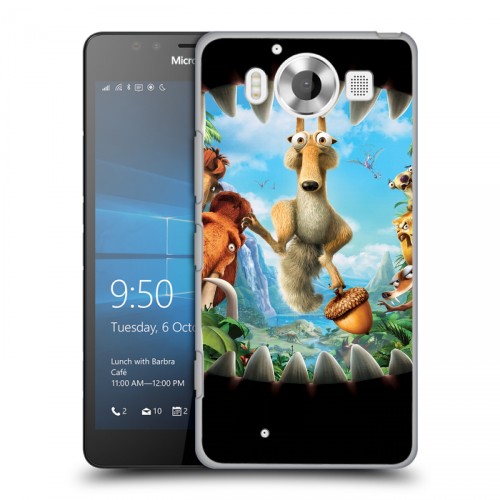 Дизайнерский пластиковый чехол для Microsoft Lumia 950 Ледниковый период