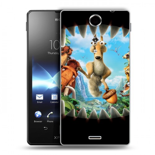 Дизайнерский пластиковый чехол для Sony Xperia TX Ледниковый период