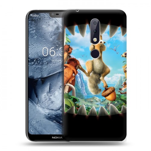 Дизайнерский силиконовый чехол для Nokia 6.1 Plus Ледниковый период