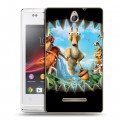 Дизайнерский пластиковый чехол для Sony Xperia E Ледниковый период