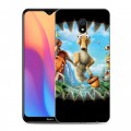 Дизайнерский силиконовый с усиленными углами чехол для Xiaomi RedMi 8A Ледниковый период