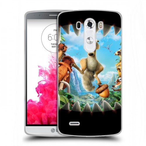 Дизайнерский пластиковый чехол для LG G3 (Dual-LTE) Ледниковый период