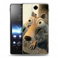 Дизайнерский пластиковый чехол для Sony Xperia TX Ледниковый период