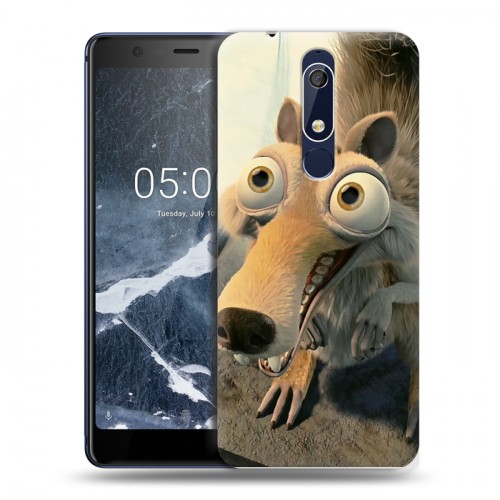 Дизайнерский пластиковый чехол для Nokia 5.1 Ледниковый период