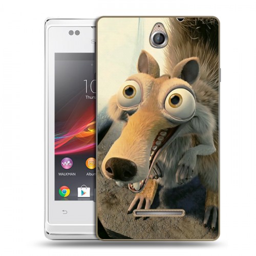 Дизайнерский пластиковый чехол для Sony Xperia E Ледниковый период