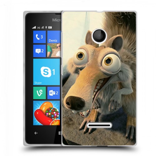 Дизайнерский пластиковый чехол для Microsoft Lumia 435 Ледниковый период