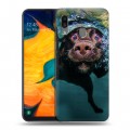 Дизайнерский силиконовый чехол для Samsung Galaxy A30 Собаки