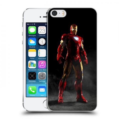 Дизайнерский пластиковый чехол для Iphone 5s Железный человек