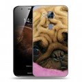 Дизайнерский силиконовый чехол для Huawei G8 Собаки