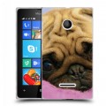 Дизайнерский пластиковый чехол для Microsoft Lumia 435 Собаки