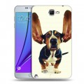 Дизайнерский пластиковый чехол для Samsung Galaxy Note 2 Собаки