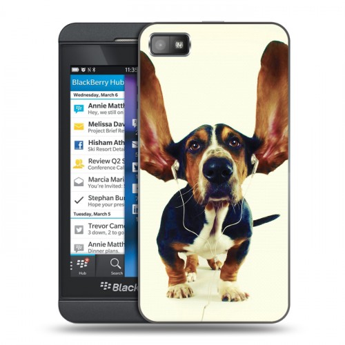 Дизайнерский пластиковый чехол для BlackBerry Z10 Собаки