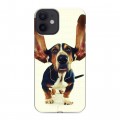 Дизайнерский силиконовый с усиленными углами чехол для Iphone 12 Mini Собаки