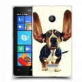 Дизайнерский пластиковый чехол для Microsoft Lumia 435 Собаки