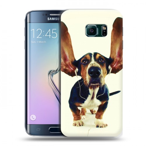 Дизайнерский пластиковый чехол для Samsung Galaxy S6 Edge Собаки