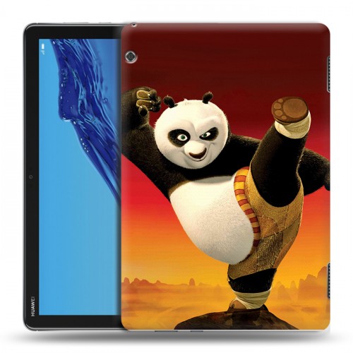 Дизайнерский силиконовый чехол для Huawei MediaPad T5 Кунг-Фу Панда