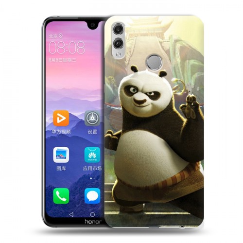 Дизайнерский пластиковый чехол для Huawei Honor 8X Max Кунг-Фу Панда