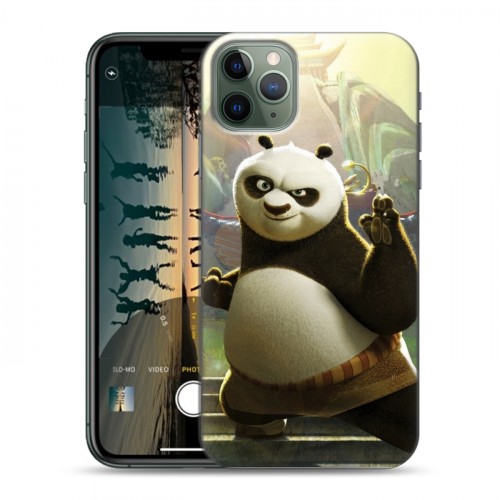 Дизайнерский пластиковый чехол для Iphone 11 Pro Кунг-Фу Панда