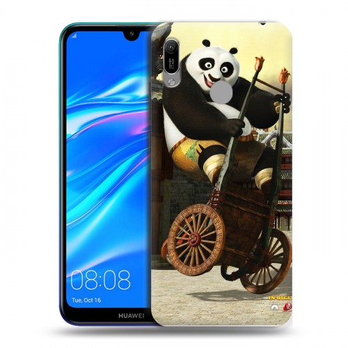 Дизайнерский пластиковый чехол для Huawei Y6 (2019) Кунг-Фу Панда