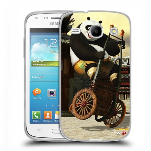 Дизайнерский пластиковый чехол для Samsung Galaxy Core Кунг-Фу Панда