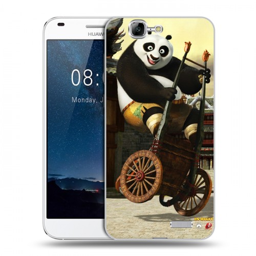 Дизайнерский пластиковый чехол для Huawei Ascend G7 Кунг-Фу Панда