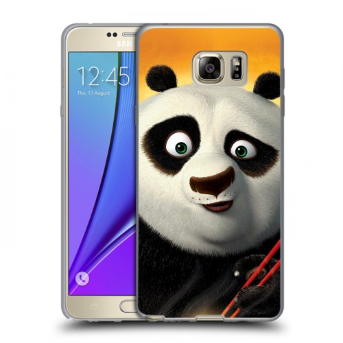Дизайнерский пластиковый чехол для Samsung Galaxy Note 5 Кунг-Фу Панда