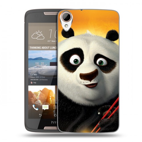 Дизайнерский силиконовый чехол для HTC Desire 828 Кунг-Фу Панда