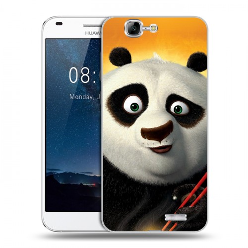 Дизайнерский силиконовый чехол для Huawei Ascend G7 Кунг-Фу Панда