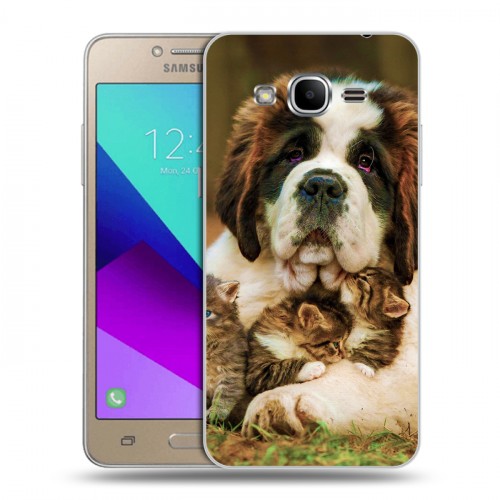 Дизайнерский силиконовый с усиленными углами чехол для Samsung Galaxy J2 Prime Собаки