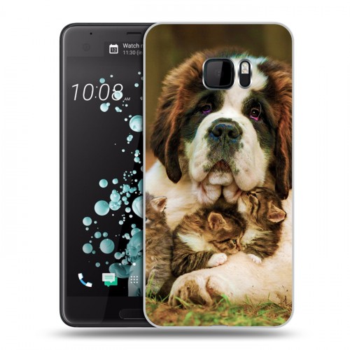 Дизайнерский пластиковый чехол для HTC U Ultra Собаки