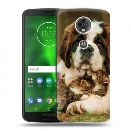 Дизайнерский пластиковый чехол для Motorola Moto E5 Plus Собаки