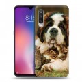 Дизайнерский силиконовый с усиленными углами чехол для Xiaomi Mi9 Собаки