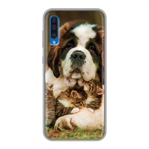 Дизайнерский силиконовый чехол для Samsung Galaxy A50 Собаки