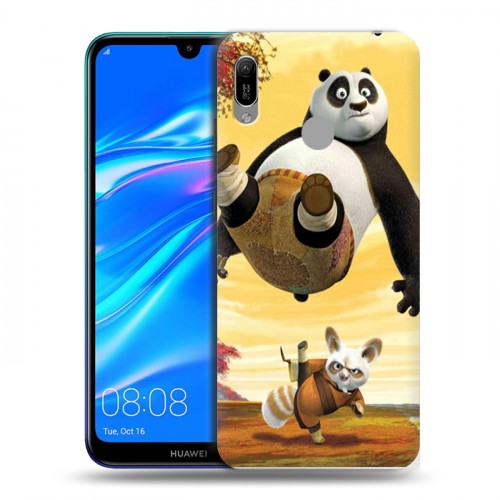 Дизайнерский пластиковый чехол для Huawei Y6 (2019) Кунг-Фу Панда