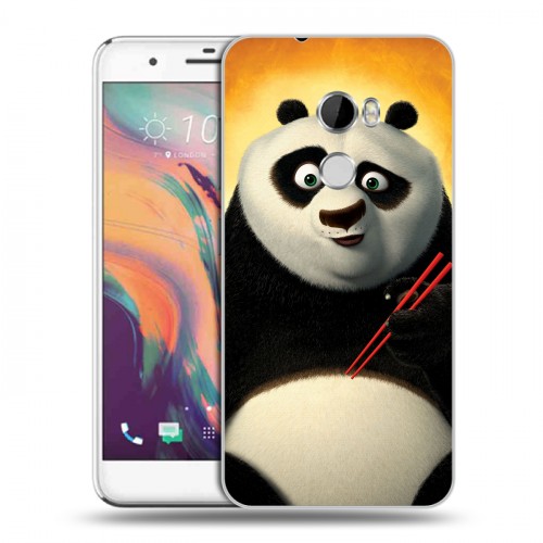 Дизайнерский пластиковый чехол для HTC One X10 Кунг-Фу Панда