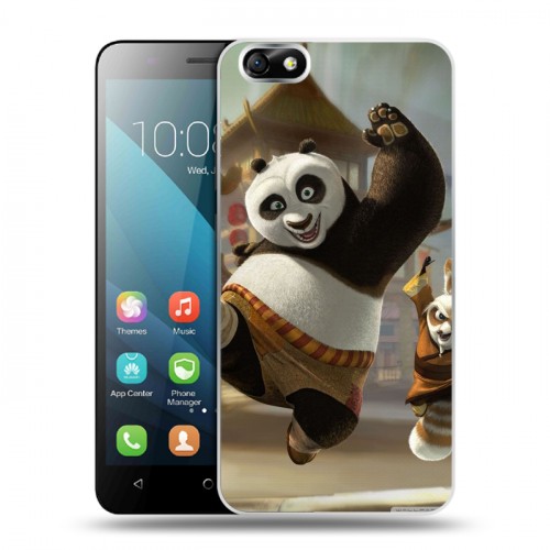 Дизайнерский пластиковый чехол для Huawei Honor 4X Кунг-Фу Панда