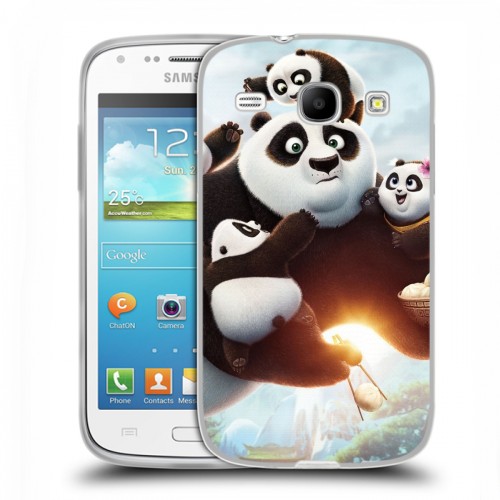 Дизайнерский пластиковый чехол для Samsung Galaxy Core Кунг-Фу Панда